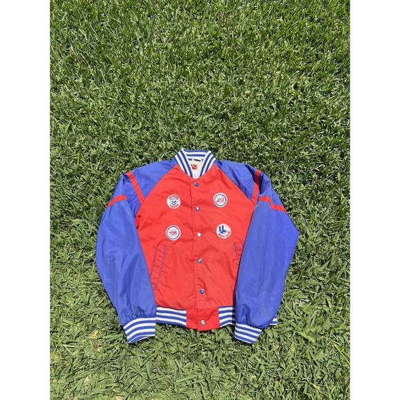Vintage 80s Detroit Tigers Satin Bomber Jacket Youth XL Red Sox Toronto Baseball - Picture 1 of 6